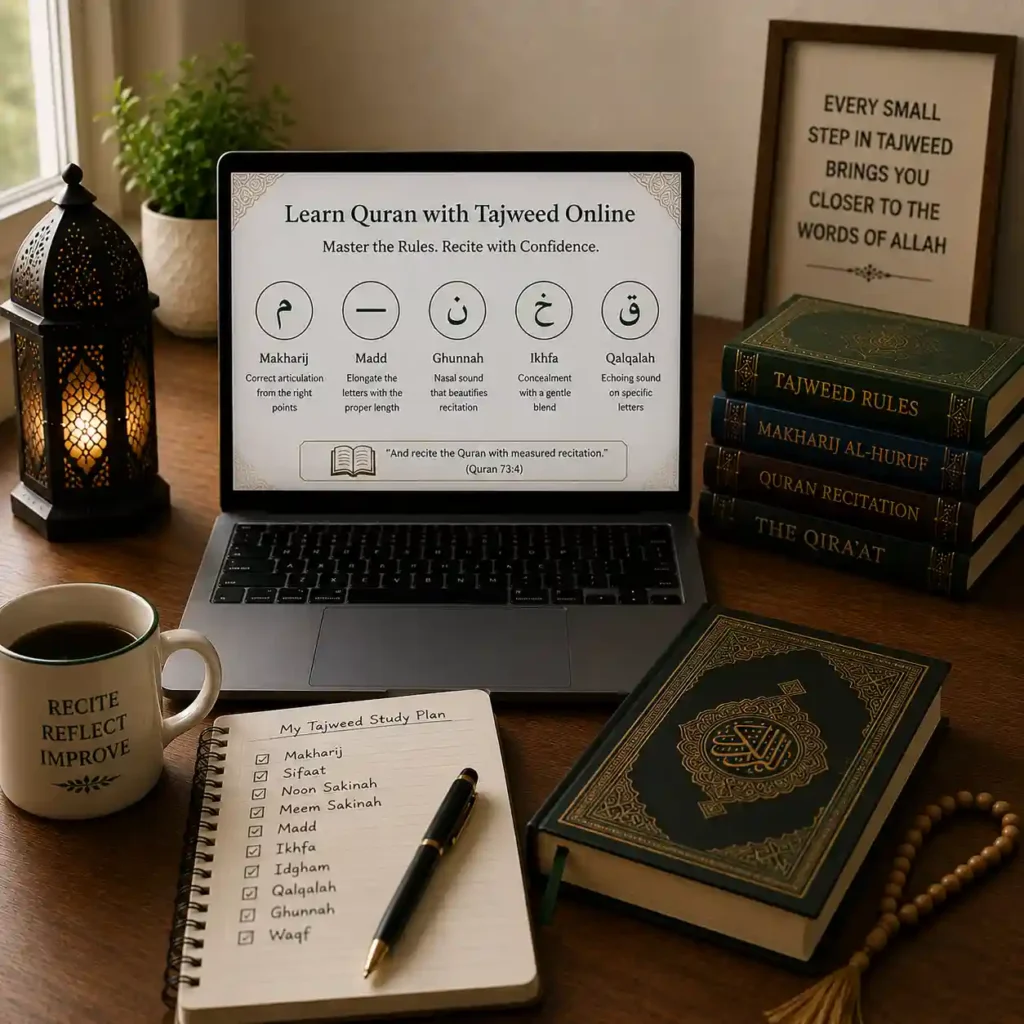 Learn Quran with Tajweed Online 3 the first lesson is free