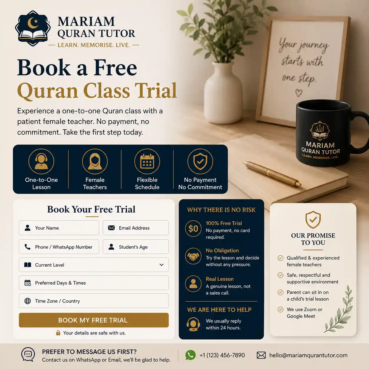 Book a Free Quran Class Trial 1 Book a Free Trial Class